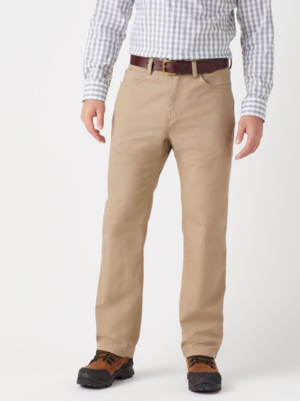 Duluth Trading NEW Flex Fire Hose 5 Pocket Canvas Work Pants Brown Size 44 X 30